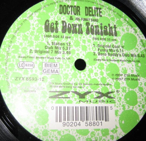 Get Down Tonight Doctor DeLite & His Funky Band