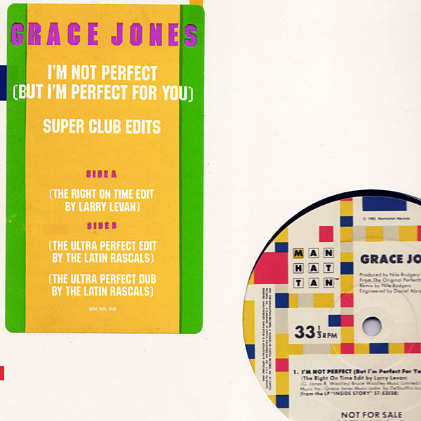 I'm Not Perfect (But I'm Perfect For You) (Super Club Edits) Grace Jones