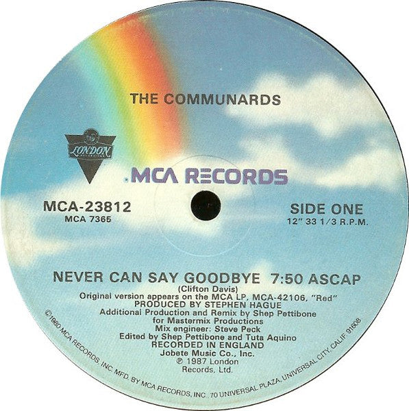 Never Can Say Goodbye The Communards