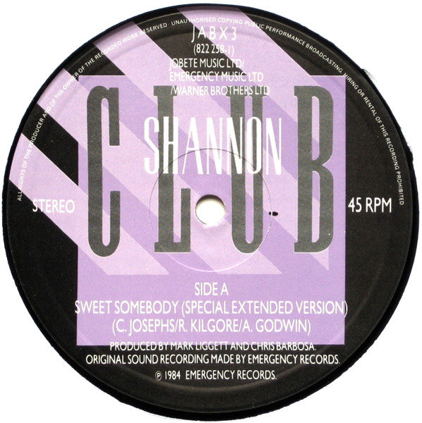 Sweet Somebody (Special Extended Version) Shannon
