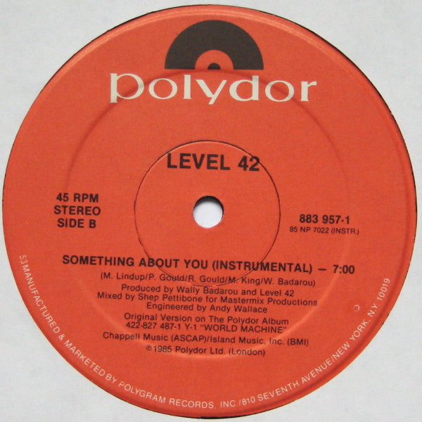 Something About You Level 42