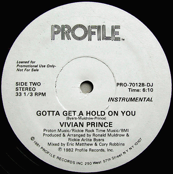 Gotta Get A Hold On You Vivian Prince