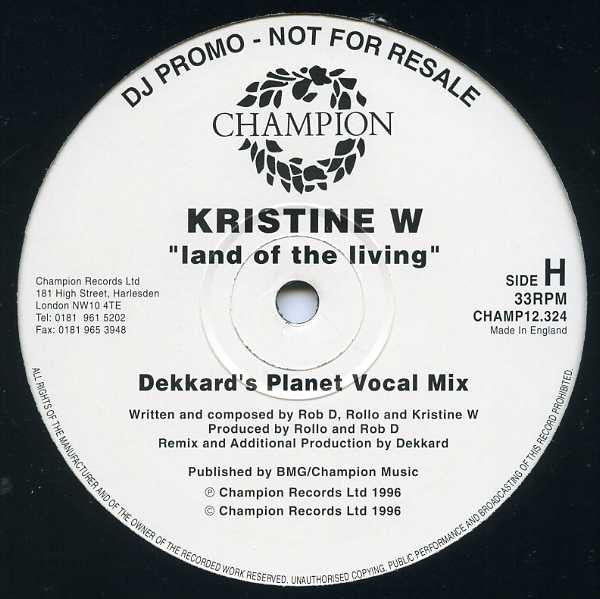 Land Of The Living Kristine W
