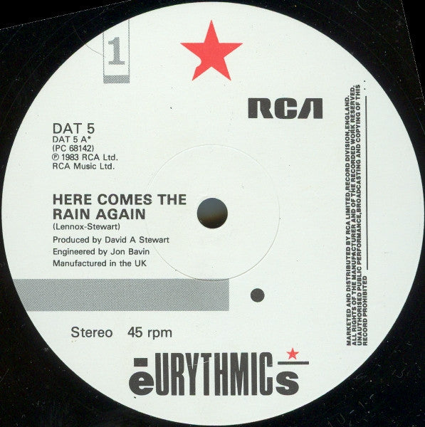 Here Comes The Rain Again Eurythmics