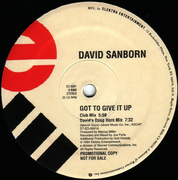 Got To Give It Up David Sanborn