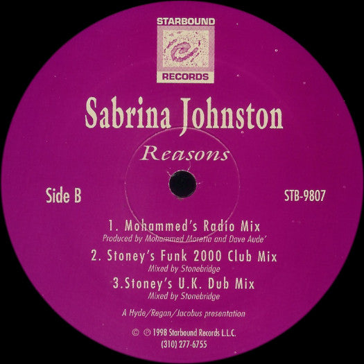 Reasons Sabrina Johnston