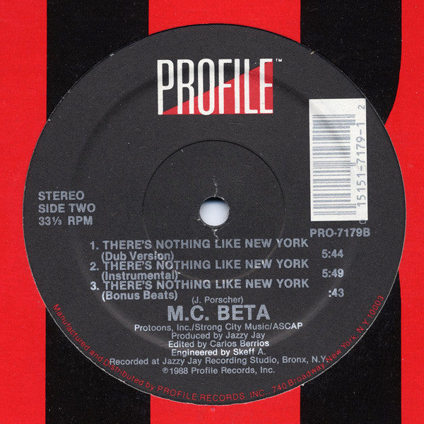 There's Nothing Like New York M.C. Beta