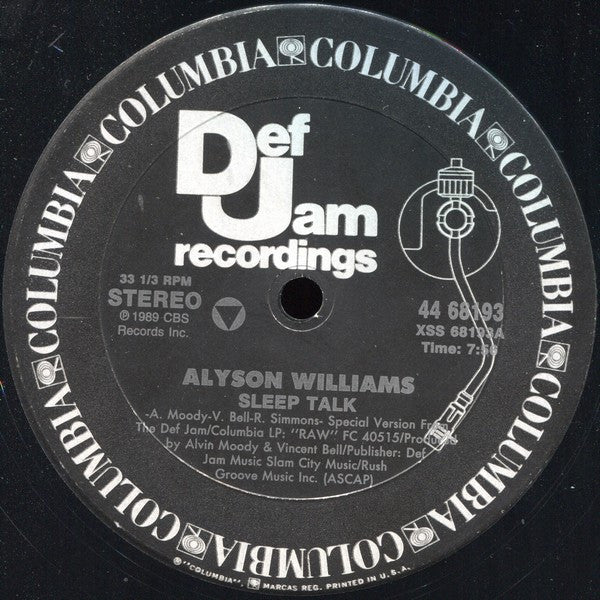 Sleep Talk Alyson Williams