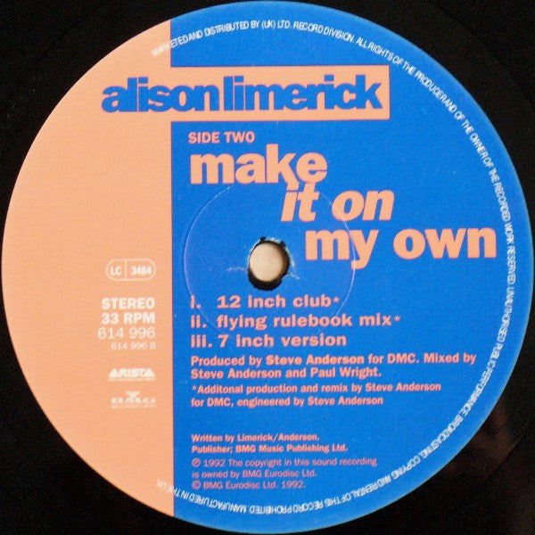Make It On My Own Alison Limerick