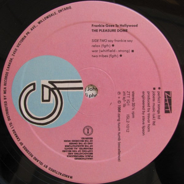 Welcome To The Pleasuredome Frankie Goes To Hollywood