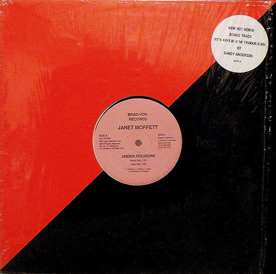 Under Pressure / It's Over (I'm Through) Janet Moffett,Sandy Anderson