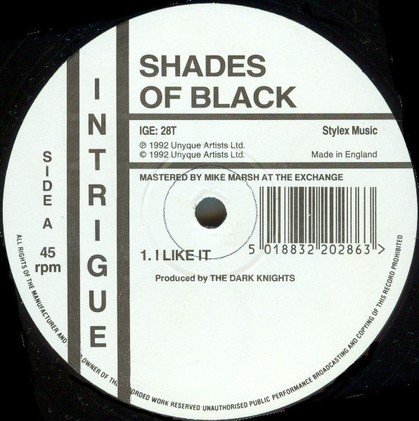 Shades Of Black - I Like It