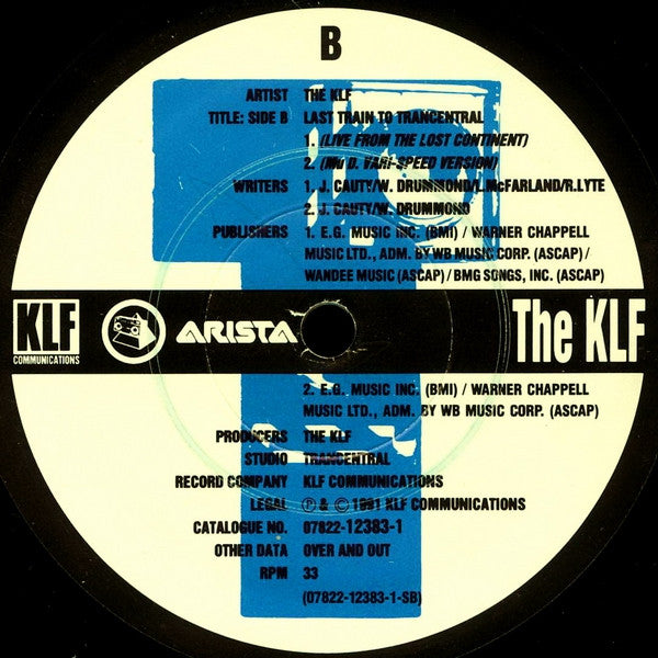 Last Train To Trancentral (Live From The Lost Continent) The KLF