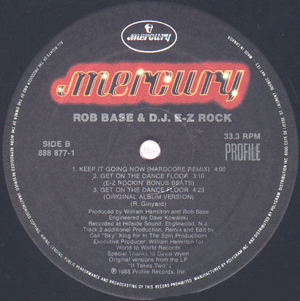 Get On The Dance Floor Rob Base & DJ E-Z Rock
