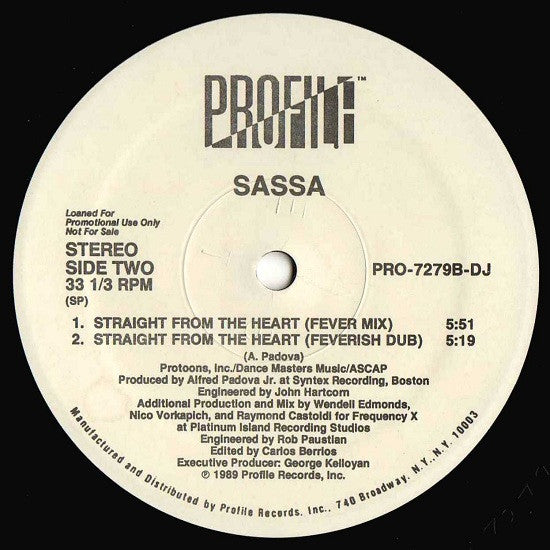 Straight From The Heart Sassa