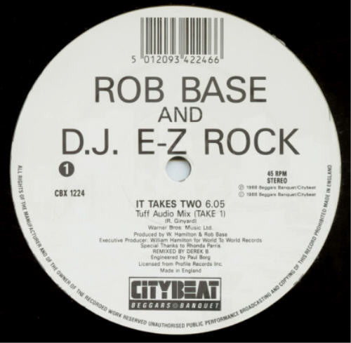 It Takes Two (Derek B Remix) Rob Base & DJ E-Z Rock
