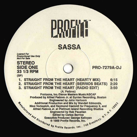 Straight From The Heart Sassa