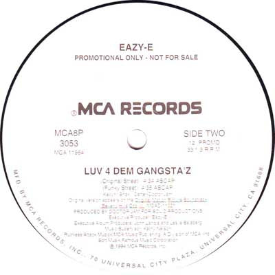 Luv 4 Dem Gangsta'z Eazy-E