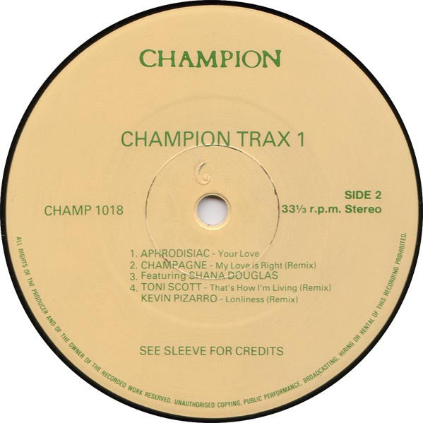 Champion Trax 1 Various