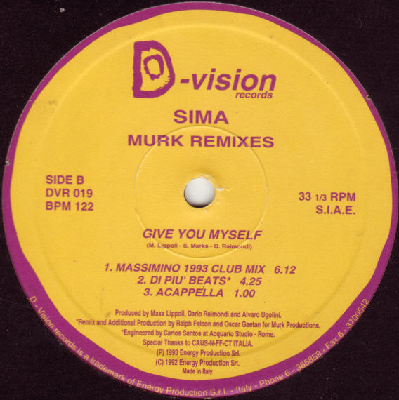 Give You Myself (Murk Remixes) Sima