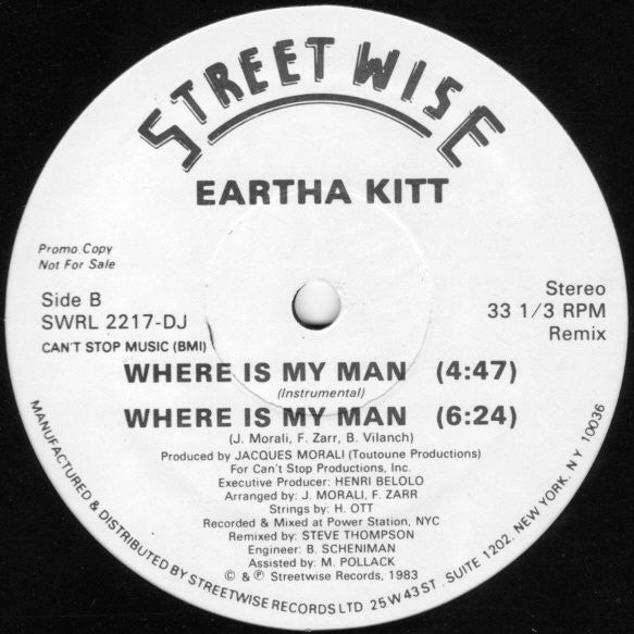 Where Is My Man (Remix) Eartha Kitt