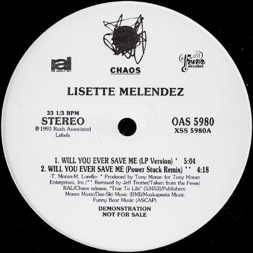 Will You Ever Save Me Lisette Melendez