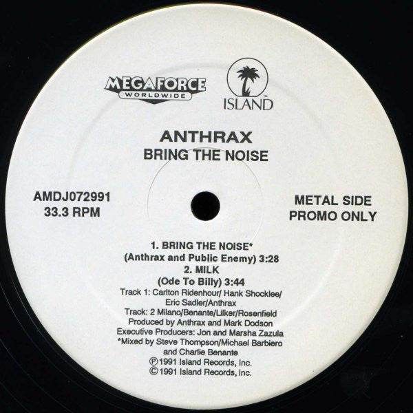 Bring The Noise / Milk / Face In The Basin Anthrax,Public Enemy,Dream Warriors