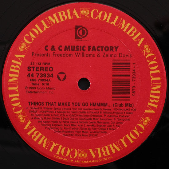 Things That Make You Go Hmmmm... (The Remixes) C + C Music Factory,Freedom Williams,Zelma Davis