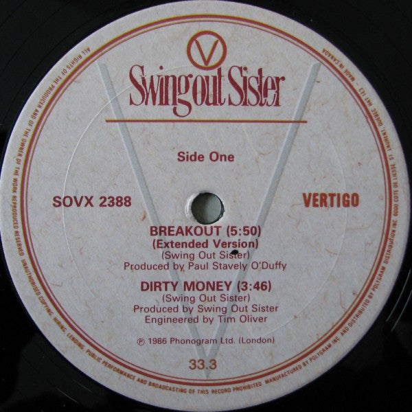 Breakout Swing Out Sister