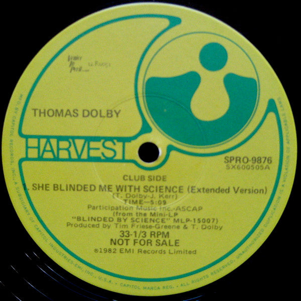 She Blinded Me With Science (Radio/Club Versions) & One Of Our Submarines Thomas Dolby
