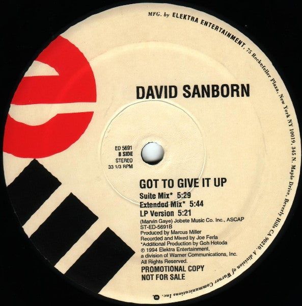 Got To Give It Up David Sanborn