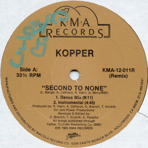Second To None (Remix) Kopper (2)