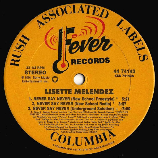Never Say Never Lisette Melendez