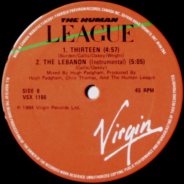 The Lebanon The Human League