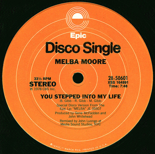You Stepped Into My Life / There's No Other Like You Melba Moore