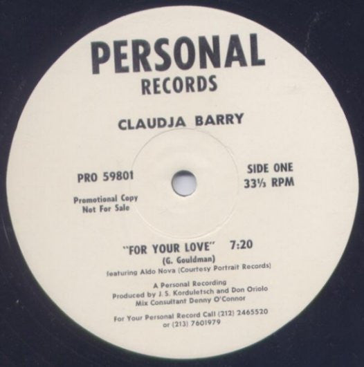 For Your Love Claudja Barry