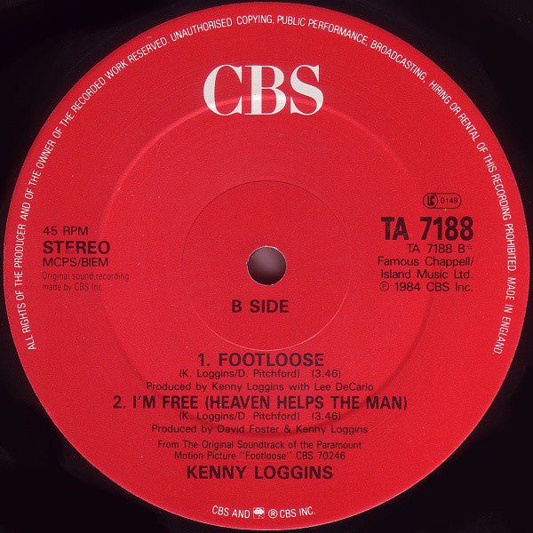 Danger Zone / Footloose Kenny Loggins