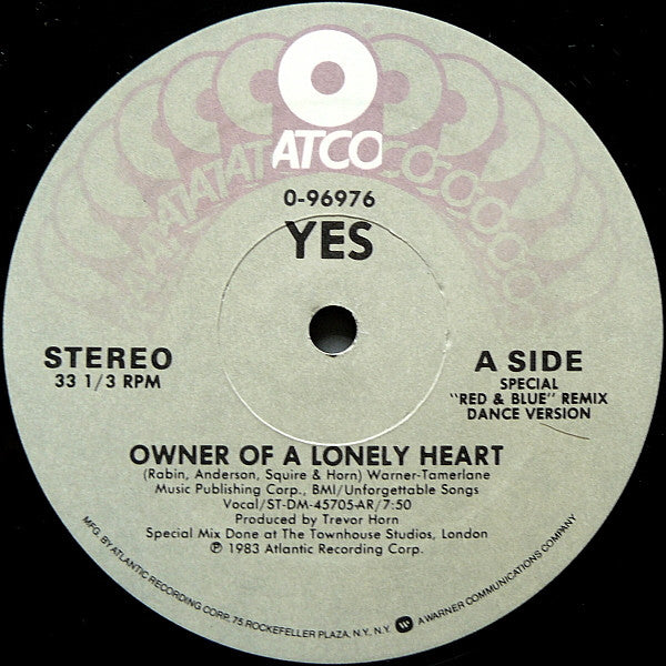 Owner Of A Lonely Heart Yes