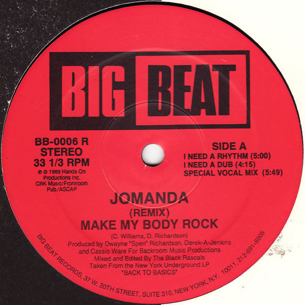 Make My Body Rock (Remix) Jomanda