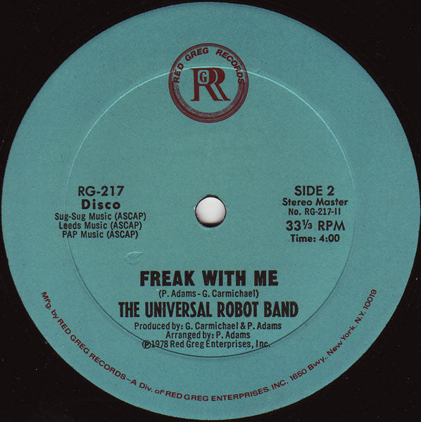 Freak With Me The Universal Robot Band