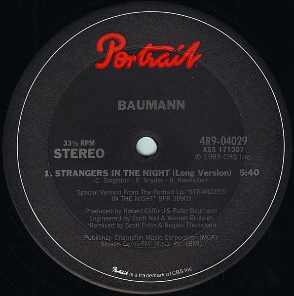 Strangers In The Night Peter Baumann