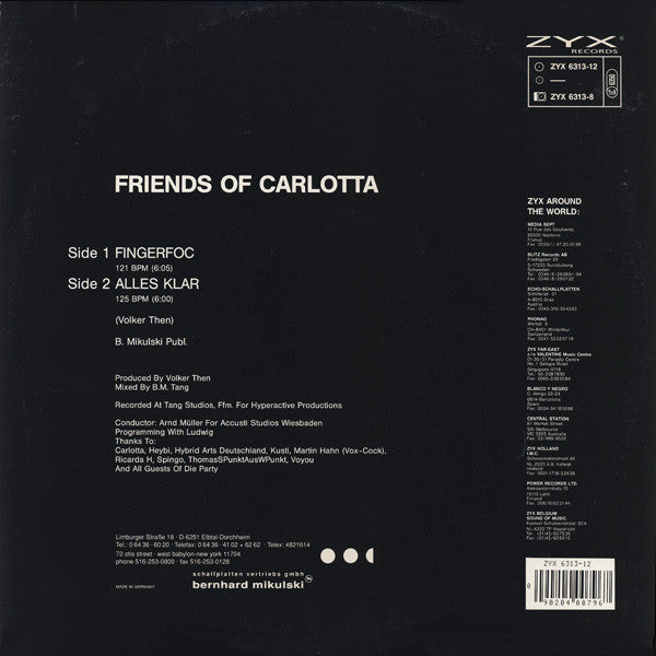 Fingerfoc / Alles Klar Friends Of Carlotta