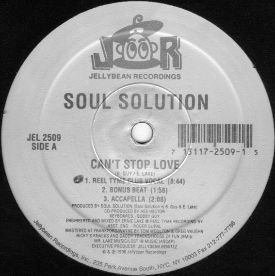 Can't Stop Love Soul Solution