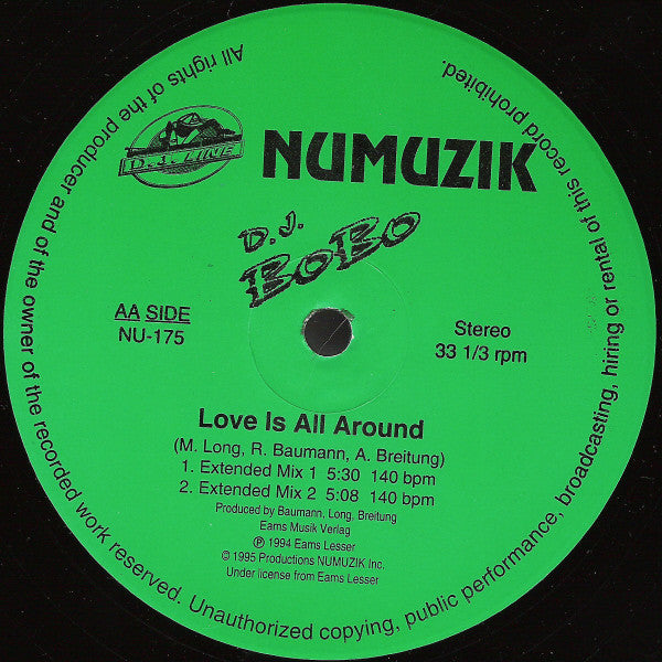 Down, Down, Down / Love Is All Around X-ITE (2),DJ BoBo