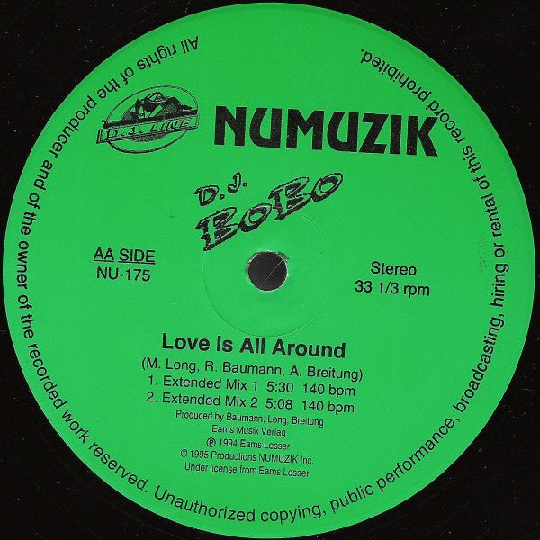 Down, Down, Down / Love Is All Around X-ITE (2),DJ BoBo