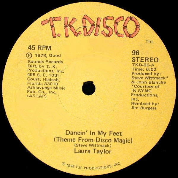 Dancin' In My Feet (Theme From Disco Magic) Laura Taylor