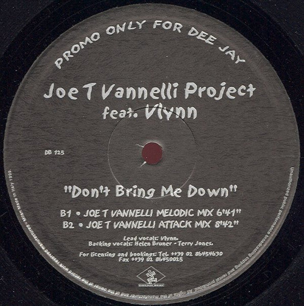 Don't Bring Me Down Joe T. Vannelli Project,Vlynn