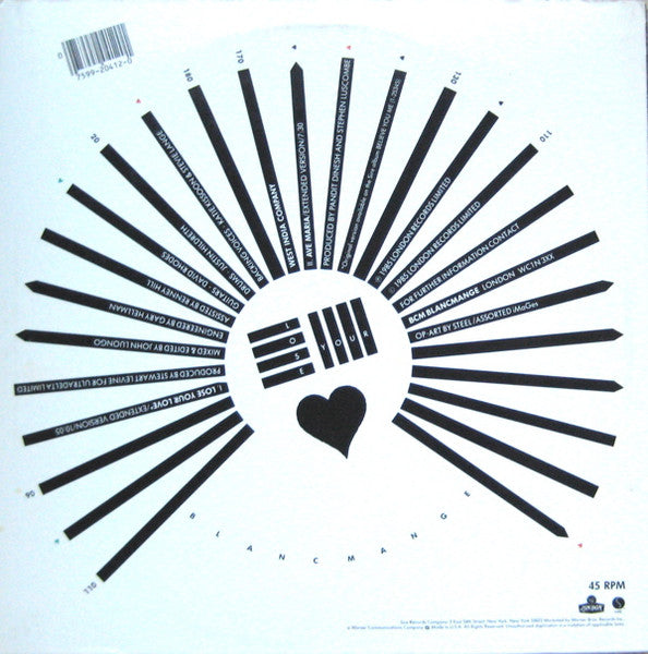 Lose Your Love / Ave Maria Blancmange,West India Company