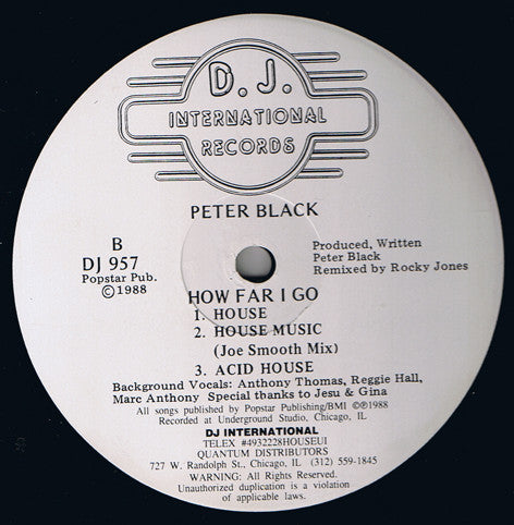 How Far I Go Peter Black