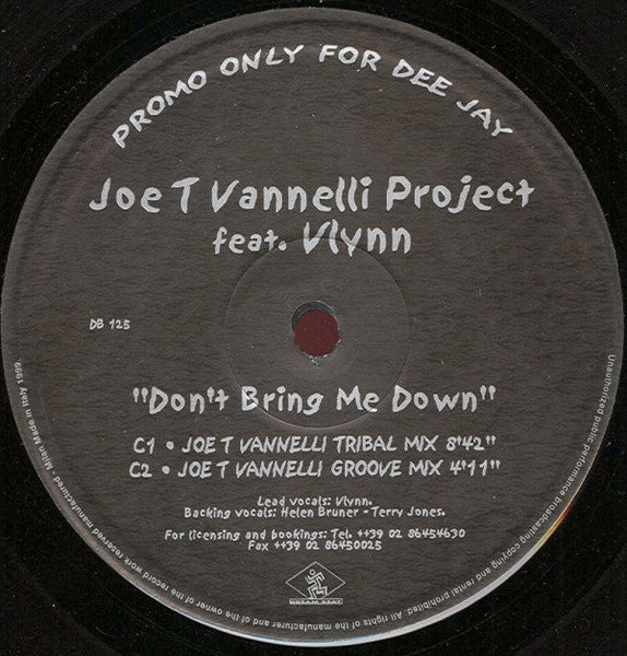 Don't Bring Me Down Joe T. Vannelli Project,Vlynn